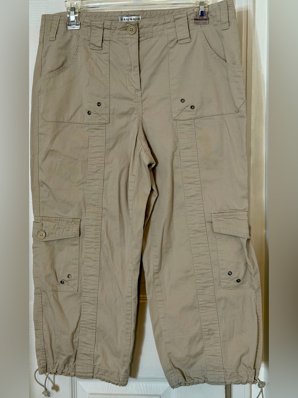 Women Cargo Pants - Tan